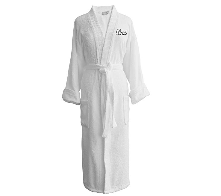 Custom Bath Robe Embroidered Monogram