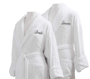 Custom Bath Robe Embroidered Monogram