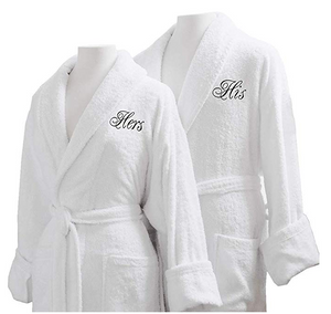 Custom Bath Robe Embroidered Monogram