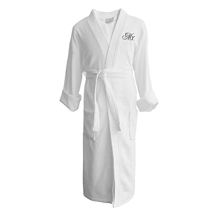 Custom Bath Robe Embroidered Monogram