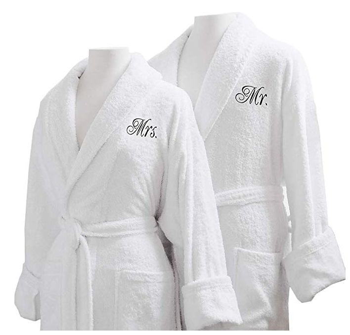 Custom Bath Robe Embroidered Monogram