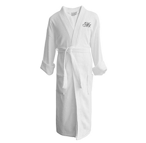 Custom Bath Robe Embroidered Monogram