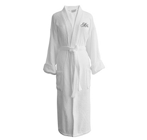 Custom Bath Robe Embroidered Monogram