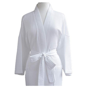 Custom Cotton Waffle Robe Embroidered Monogram