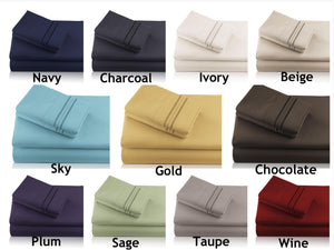 Bamboo Bed 4-piece Sheet Set - Bradford Collection