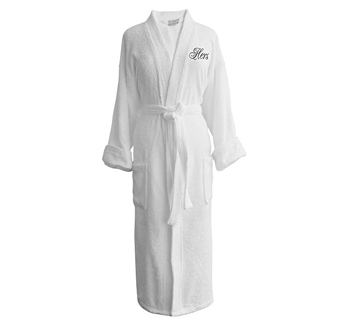 Custom Bath Robe Embroidered Monogram